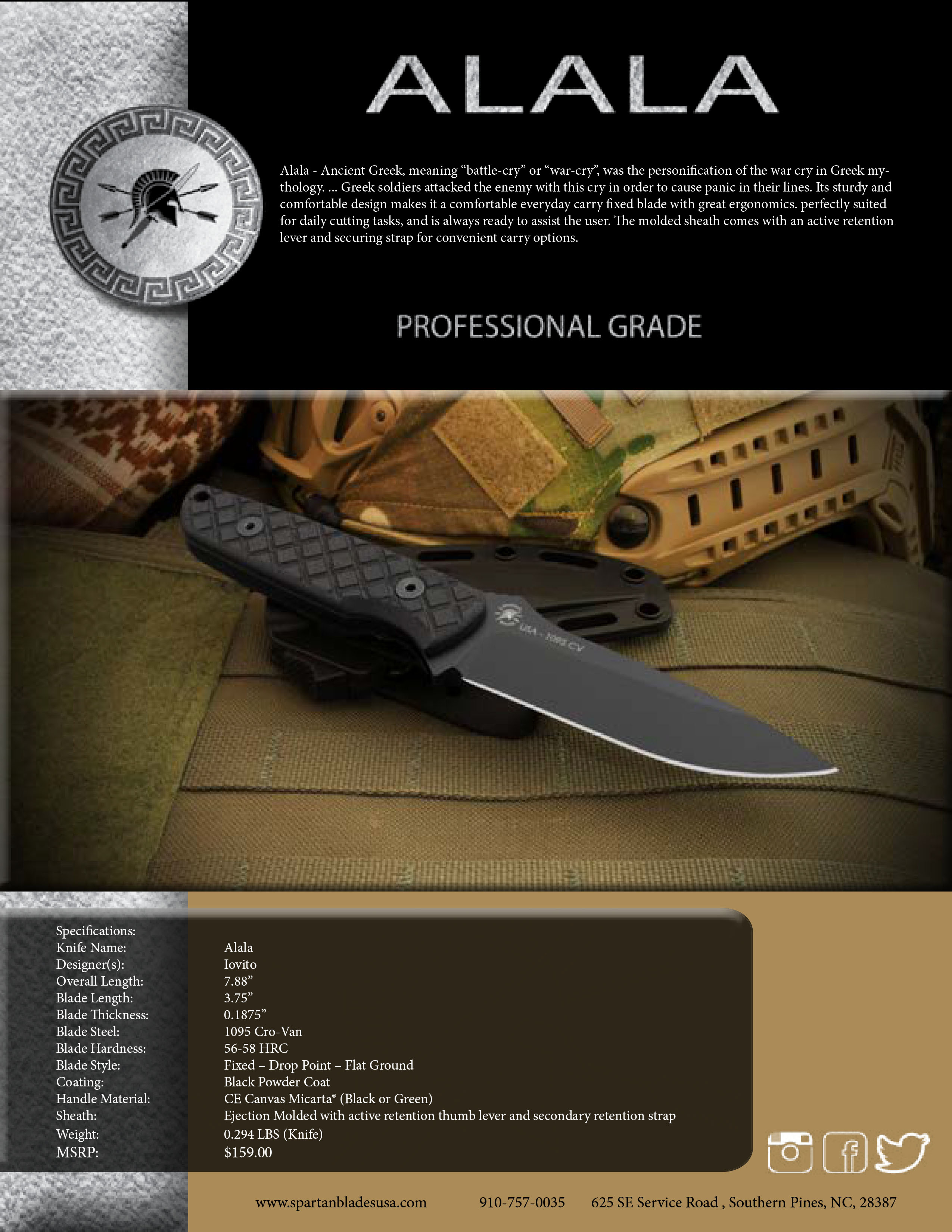 Spartan Blades Alala Design Philosophy Spartan Blades